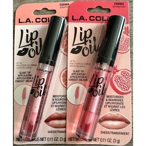 🆕 L.A. COLORS Set Of 2 Lip Oils